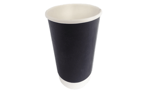 16oz Black Double Wall Coffee Cups (500pcs)
