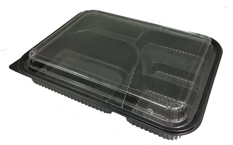 Japanese 6-Compartment Bento Boxes with Lid (100set)